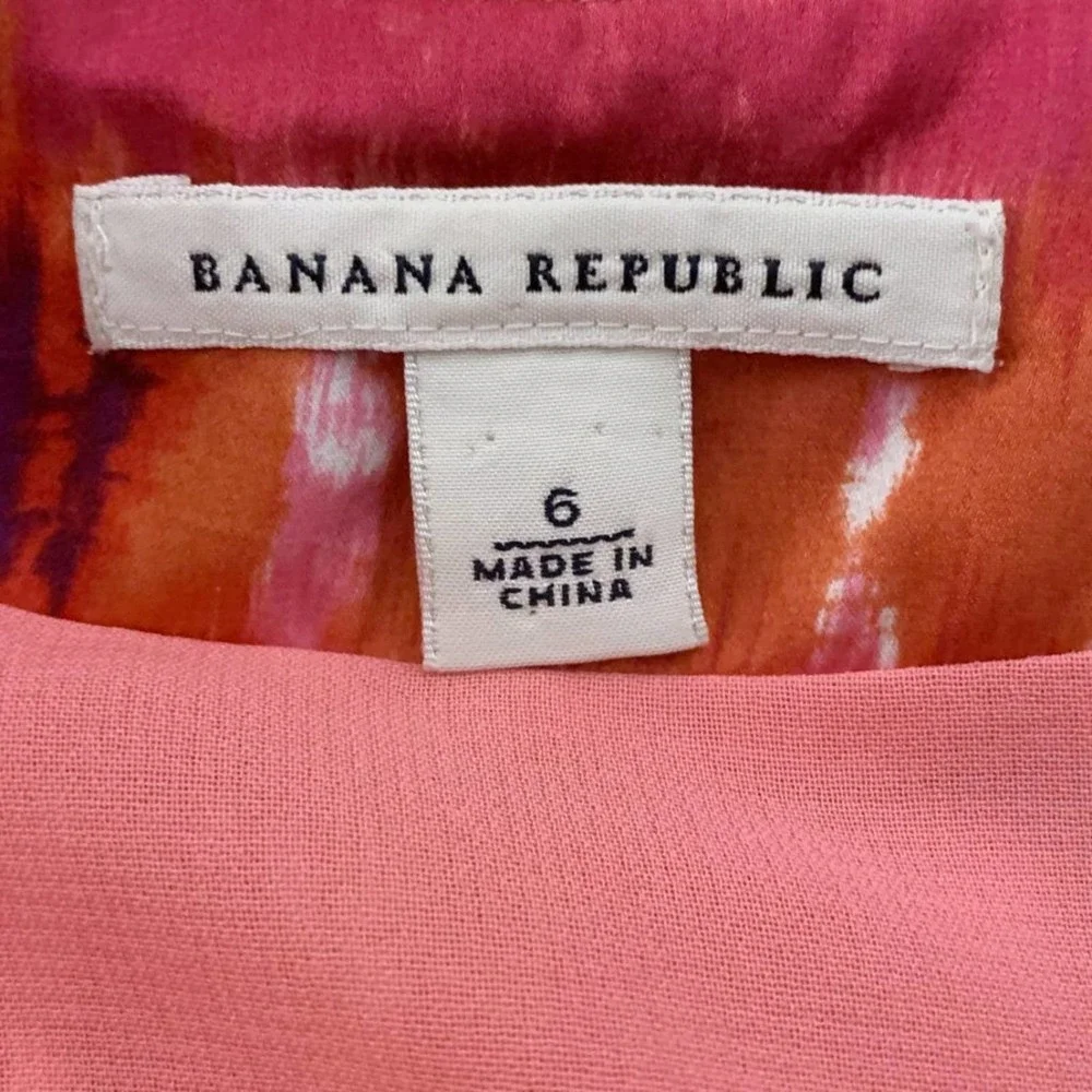 Banana Republic Ikat Silk Twist-Strap Sheath Dress - Picture 7 of 8